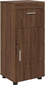 vidaXL Σετ Επίπλων Μπάνιου με ράφι TULUM Καφέ δρυς Επεξεργασμένο ξύλο