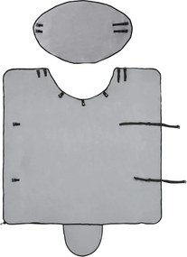 vidaXL Σαμάρι Ίππου Φωτεινό γκρι και ροζ Πολυεστέρας