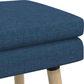 vidaXL Διπλή Επίστρωση Πάγκος Μπλε 60 x 40 x 46 εκ. Ύφασμα