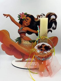 Τύπου Μοάνα - Βαιάνα Αρωματική λαμπάδα - Σετ Λαμπάδα και πλάτη με βάση