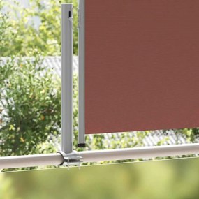 vidaXL Σκίαστρο Πλαϊνό Συρόμενο Βεράντας Καφέ 120 x 300 εκ.