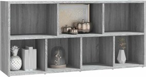 vidaXL Βιβλιοθήκη Γκρι Sonoma 50 x 25 x 106 εκ.