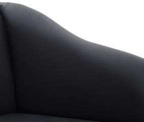 vidaXL Ανάκλιντρο Μαύρο από Συνθετικό Δέρμα