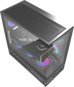 Θήκη υπολογιστή DarkFlash DS950 (μαύρη) + 6 ανεμιστήρες