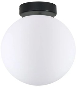 Φωτιστικό Οροφής - Πλαφονιέρα Stone D150 4236900 Black-White Viokef Metal, Glass