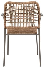 Καρέκλα Leana Fylliana Καφέ 56x59x80 εκ. 56x59x80 εκ.