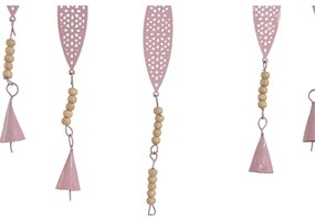 Κρεμαστή διακόσμηση Home ESPRIT Μπλε Λευκό Γκρι Ροζ Σίδερο Δέντρο 33 x 1 x 77 cm (4 Μονάδες)