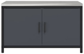 vidaXL Ντουλάπα Αποθήκευσης Κουζίνας Ανθρακί 60 x 50 x 92 εκ. Ατσάλι