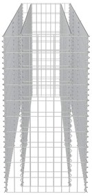 vidaXL Συρματοκιβώτιο-Γλάστρα Υπερυψωμένη 270x50x100 εκ. Γαλβ. Χάλυβας