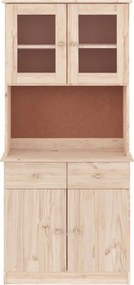 vidaXL Ντουλάπι ALTA 77 x 35 x 165 εκ. από Μασίφ Ξύλο Πεύκου