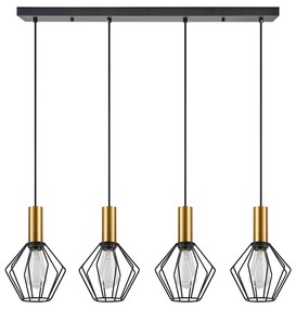 Φωτιστικό Οροφής Πολύφωτο Homelighting 77-8623 Gold