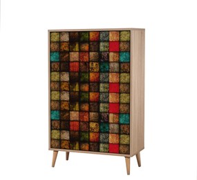 Ντουλάπι Sonoma Δρυς GODIBO 80x36x127