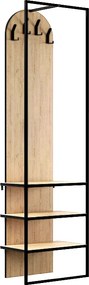 Έπιπλο εισόδου Archy Megapap χρώμα sapphire oak 53x31,7x180εκ.