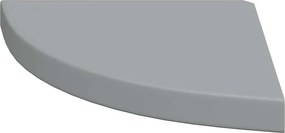 vidaXL Ράφια Τοίχου Γωνιακά 4 τεμ. Γκρι 35x35x3,8 εκ. MDF
