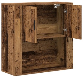 vidaXL Ντουλάπι τοίχου Παλιό Ξύλο 80x33x80 εκ. Μηχανευμένο Ξύλο