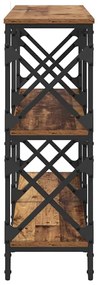 vidaXL Τραπέζι κονσόλας Παλιό ξύλο 100 x 28 x 80,5 εκ.