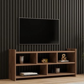 Έπιπλο τηλεόρασης Kapri pakoworld σε sonoma απόχρωση 120x28x55εκ (1 τεμάχια)