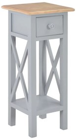 vidaXL Τραπεζάκι Βοηθητικό Γκρι 27 x 27 x 65,5 εκ. Ξύλινο