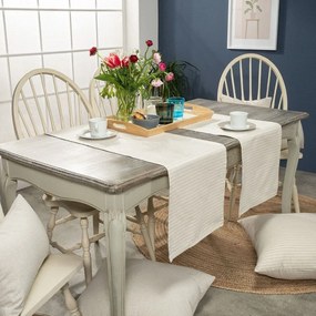 Τραβέρσα Guensa 11 Beige-Grey Teoran 40Χ160 40x160cm Cotton-Polyester