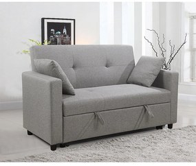 Καναπές Κρεβάτι IMOLA Γκρι Ανοιχτό Ύφασμα 154x100x93cm