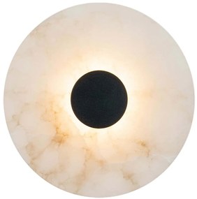 Φωτιστικό Τοίχου - Απλίκα 2551 Φ25cm Led 310lm 5W 3000K Alabaster White-Black