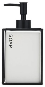 ESTIA ΑΝΤΛΙΑ ΣΑΠΟΥΝΙΟΥ CAGE 450ML ΚΕΡΑΜΙΚΗ ΛΕΥΚΗ ΜΕ ΜΕΤΑΛΛΙΚΟ ΠΛΑΙΣΙΟ