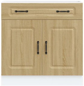 vidaXL ντουλάπι βάσης κουζίνας Kalmar Sonoma δρυς Επεξεργασμένο Ξύλο