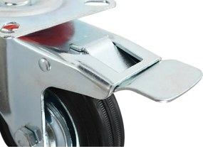 vidaXL Ρόδες Περιστρεφόμενες με Διπλό Φρένο 4 τεμ. 100 χιλ.