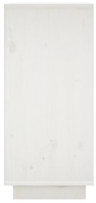 Ντουλάπια 2 τεμ. Λευκά 31,5 x 34 x 75 εκ. από Μασίφ Ξύλο Πεύκου - Λευκό