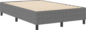 vidaXL Κρεβάτι πλατφόρμα Ανοιχτό γκρι 120 x 190 cm