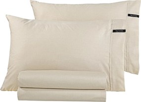 Σεντόνι King Size Με Λάστιχο (180x200+35) Guy Laroche Minimal Μπεζ