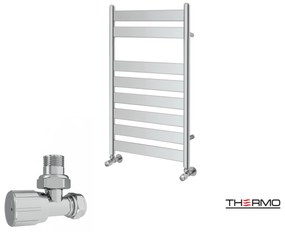 Thermo LARGO Θερμαινόμενη πετσετοκρεμάστρα από Mild Steel με υδραυλική λειτουργία, 80x50cm Chrome