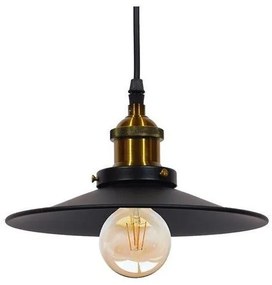 Κρεμαστό Φωτιστικό Οροφής Μαύρο Φ22 GloboStar CARAVEL 01167-1167-Μαύρο 1167
