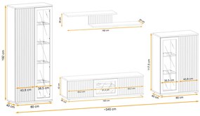 Swap XIX Σύνθεση Καφέ δρυς 280x180x40