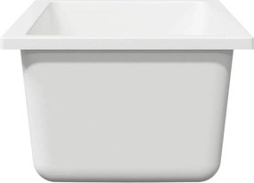 vidaXL Σιντρινο κουζίνας Λευκό 21 x 44 x 14 εκ. Γρανίτης