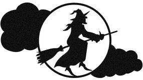 Διακοσμητικό Τοίχου Halloween 939ENZ1116 53x28cm Black Wallity Μέταλλο