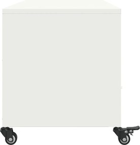 vidaXL Έπιπλο Τηλεόρασης Λευκό 100,5x39x43,5 εκ. Ατσάλι