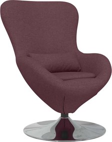 vidaXL Κάθισμα-αυγό Μοβ 63 x 73 x 90 εκ ύφασμα