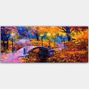 Πίνακας Καμβάς 451ERN1541 120x50cm Multi Wallity Οριζόντιοι Ξύλο, Καμβάς
