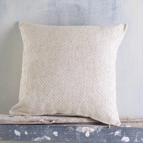 Μαξιλαροθήκη Διακοσμητική Tempe Ecru Ρυθμός 40Χ40 Chenille,Cotton,Polyester