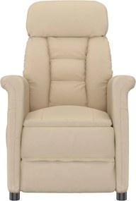 vidaXL Πολυθρόνα Κρεμ 96,5 x 70,5 x 95 εκ Μικροΐνες