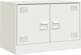 vidaXL Έπιπλο Τηλεόρασης Λευκό 67x39x44 εκ. από Χάλυβα