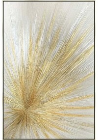 Κάδρο Έκρηξη 16-30021 80x120cm Multi Marhome Κάθετοι Ξύλο, Καμβάς