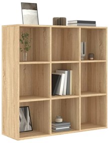 vidaXL Βιβλιοθήκη Χρώμα Sonoma Δρυς 98x29x97,5 εκ. Επεξεργασμένο Ξύλο