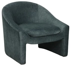 Armchair Berza charcoal fabric 76x76x71cm 76x76x71 εκ.