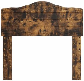 vidaXL Κεφαλάρι Καπνιστό Δρύς 90 cm Επεξεργασμένο ξύλο