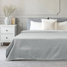 KING SIZE ΚΟΥΒΕΡΤΑ 260x270cm BEAUTY HOME - STRIPE 11172 GREY