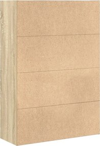 vidaXL Βιβλιοθήκη Sonoma Δρυς 80x30x114 εκ. από Επεξεργασμένο Ξύλο
