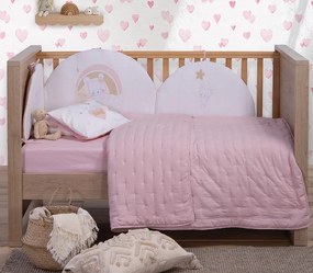 Βρεφικό Κουβερλί Shy Pink 110x150 - Nef-Nef Homeware