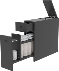 Έπιπλο Μπάνιου Ανθρακί CALENCIA 60x20x55